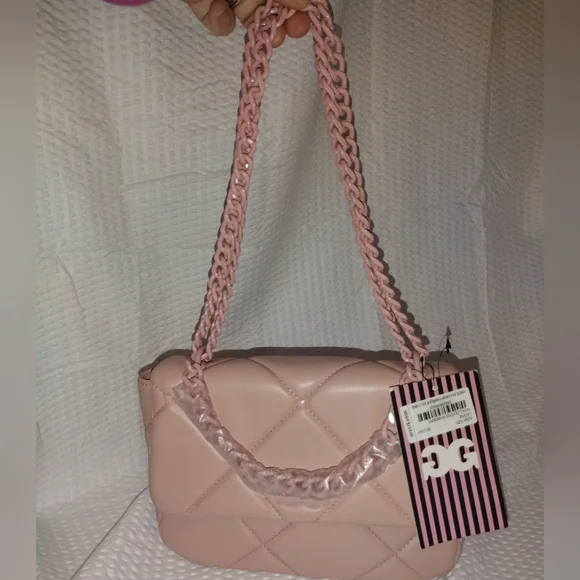 Gilda Paris Blush Pink Quilted Shoulder Bag MSRP$159 10"x7" x3" - Picture 7 of 9